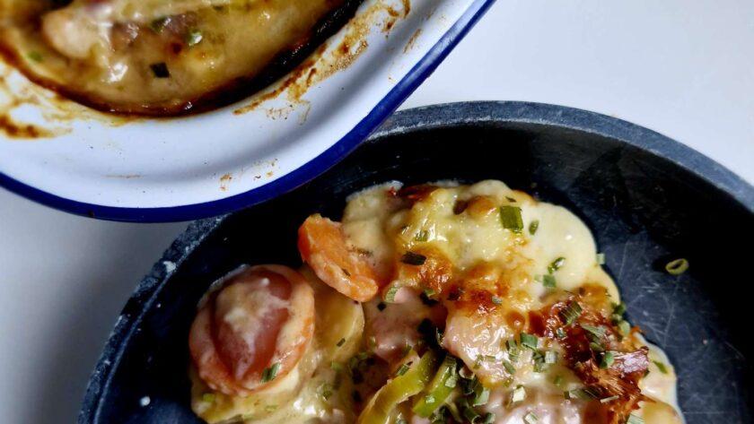 Side Dish : Potato, Leek and Carrot Gratin Recipe