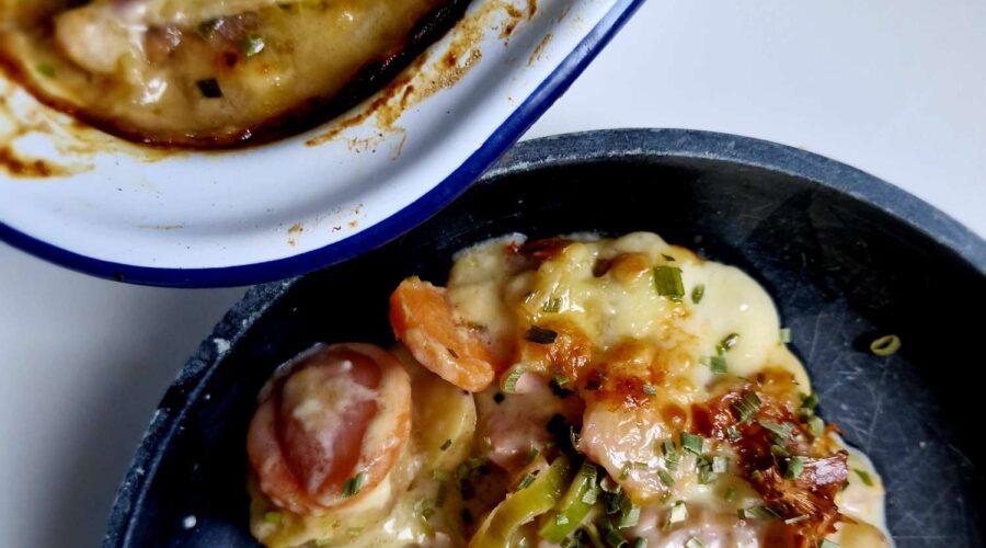 Side Dish : Potato, Leek and Carrot Gratin Recipe