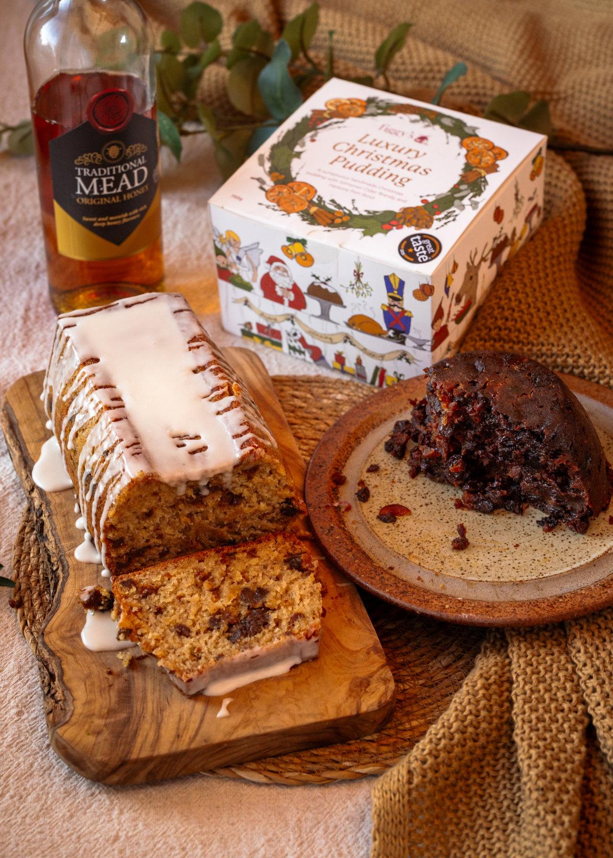 Banana and Christmas Pudding Loaf