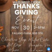 Wild West Thanksgiving Event