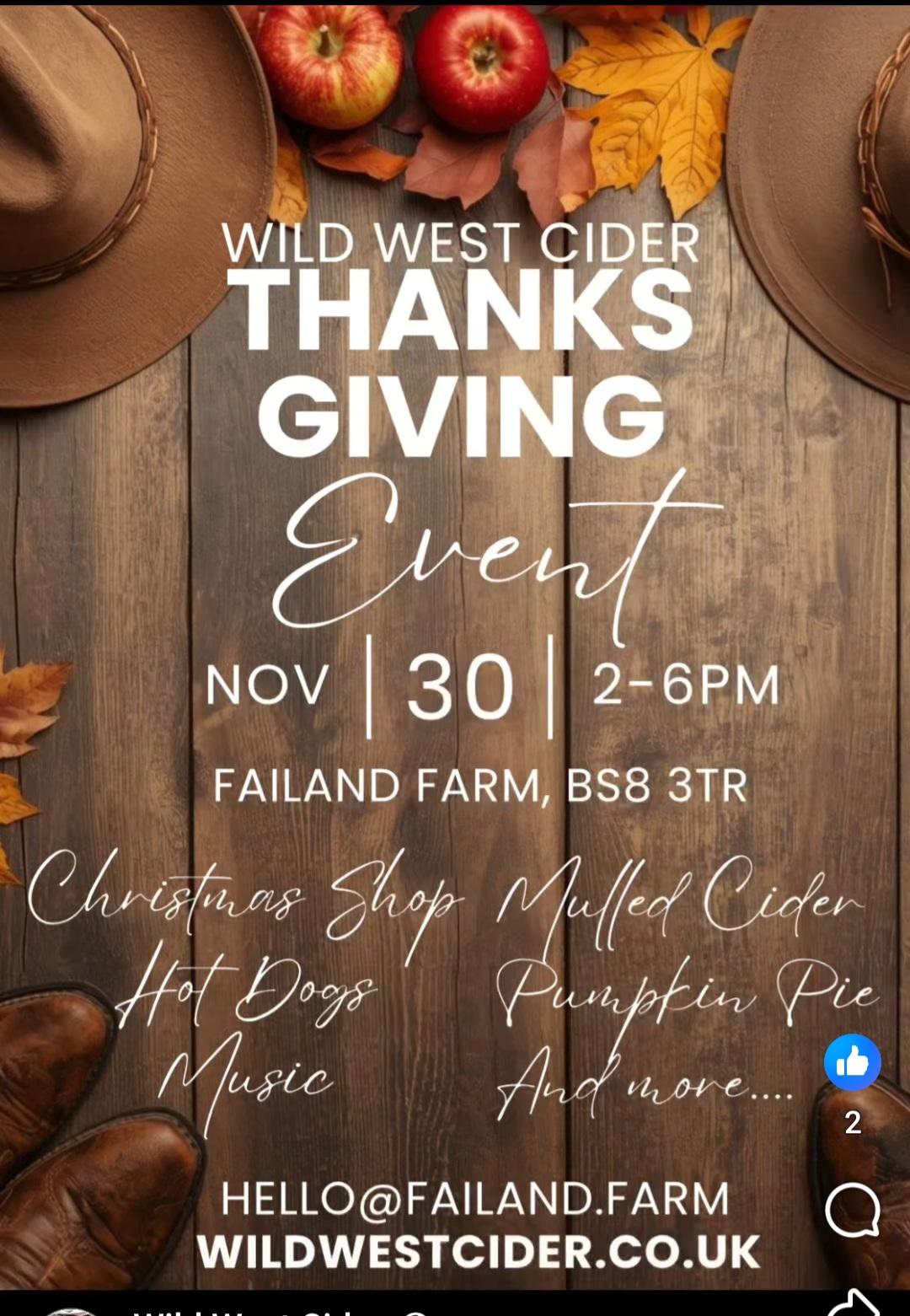 Wild West Thanksgiving Event
