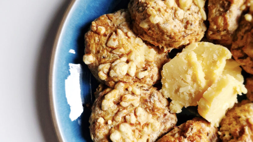 Parsnip & Gruyere scones with honey butter Recipe