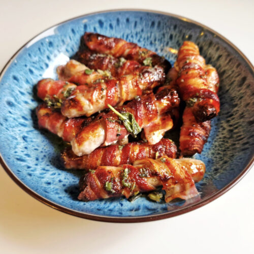 air fryer pigs in blankets with sage