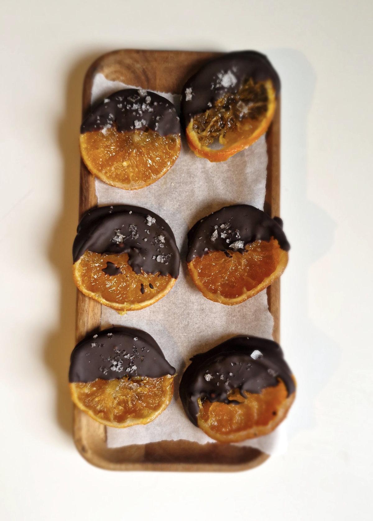 Chocolate-Coated Candied Orange Slices Recipe