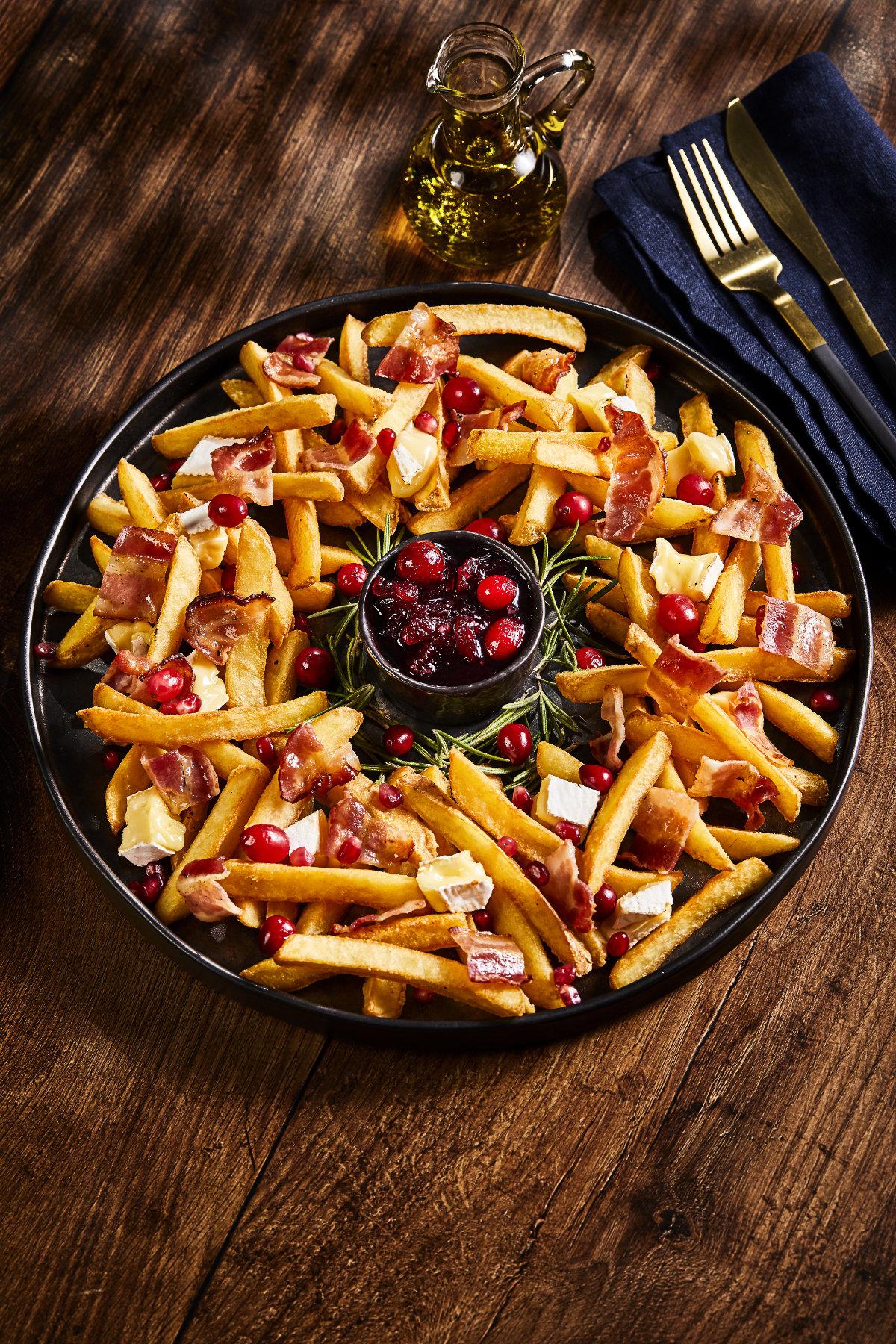 Lamb weston festivve french fries christmas wreath