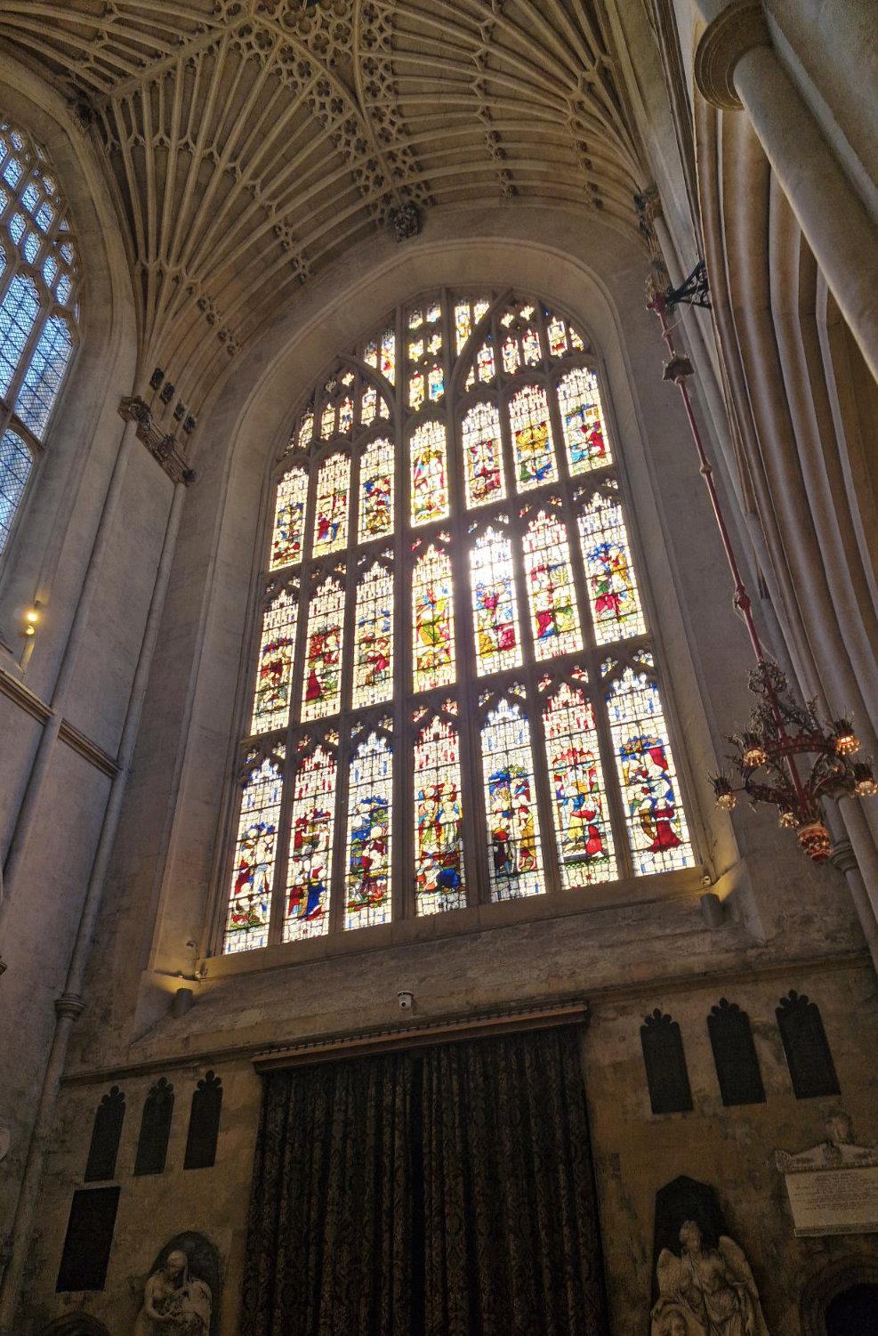 bath abbey west window