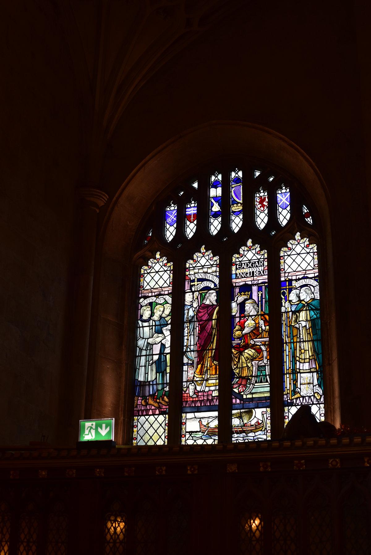 Bath Abbey King Edgar Window