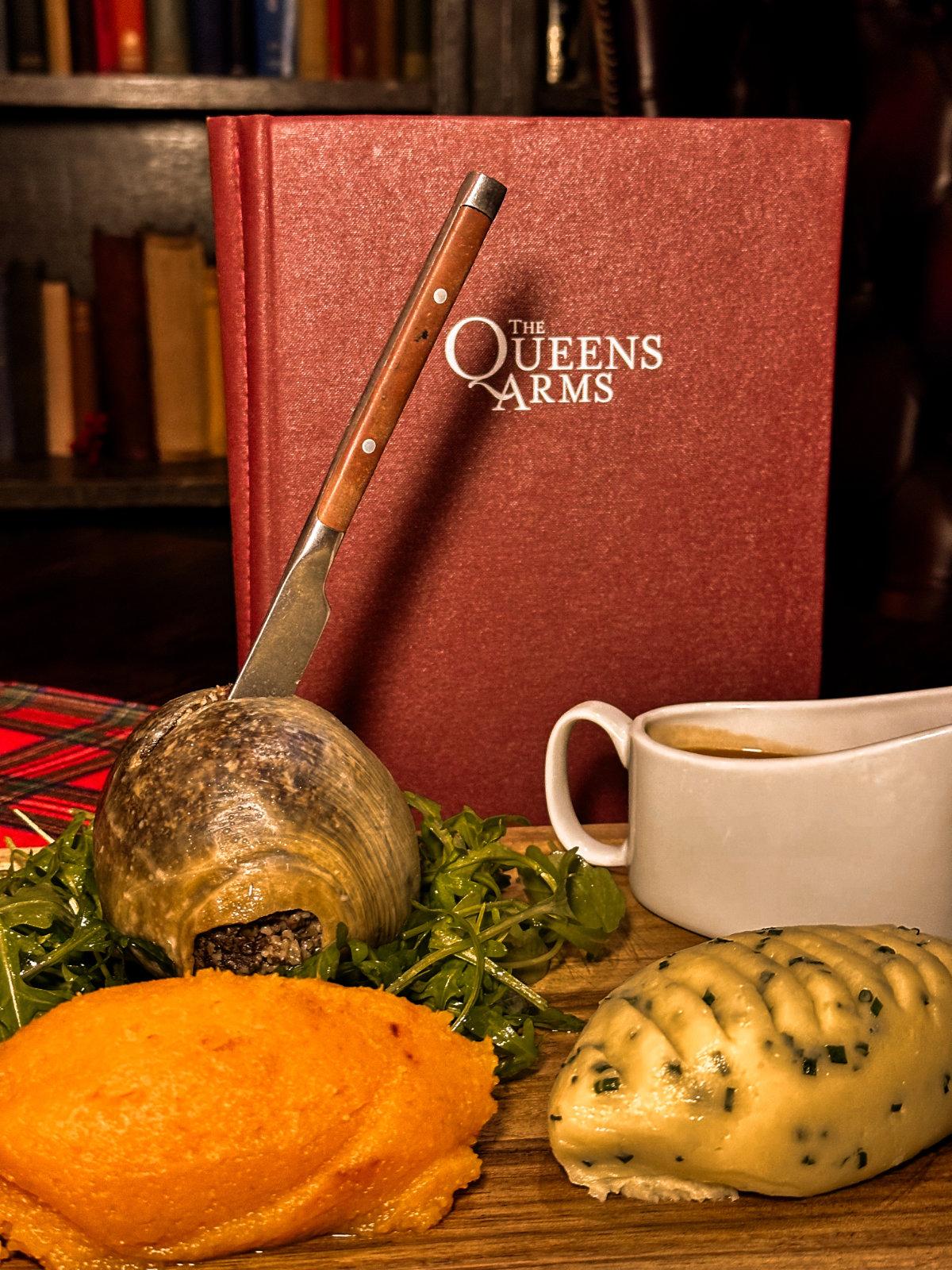 the queens arms edinburgh burns night