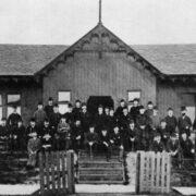 The opening ceremony of the pavilion at First Hampden football ground in 1878. © Courtesy of Queen’s Park FC