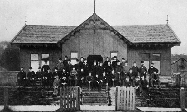 The opening ceremony of the pavilion at First Hampden football ground in 1878. © Courtesy of Queen’s Park FC