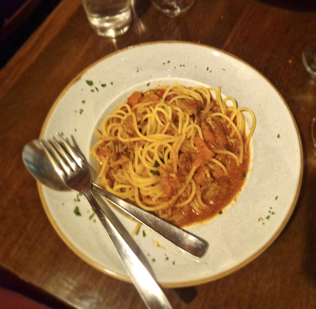 Traditional Maltese rabbit dish served at Il-Merill restaurant in Sliema Malta