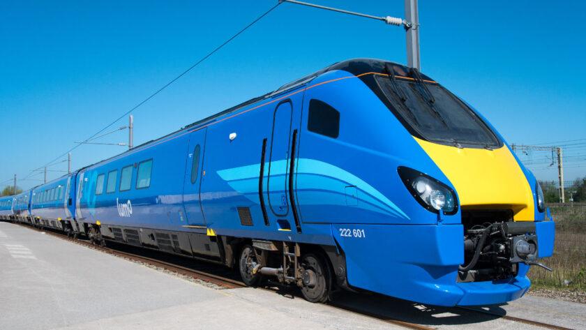 Refurbished Lumo West Coast train ahead of launch between London Preston and Stirling