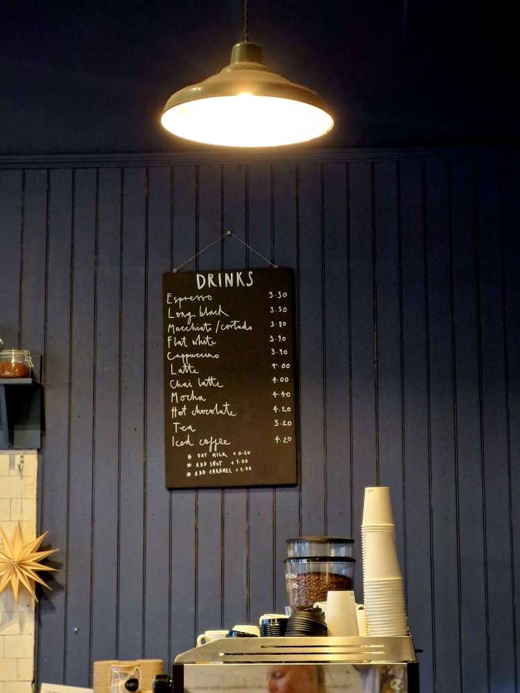 Twelve Triangles Stockbridge inside menu 