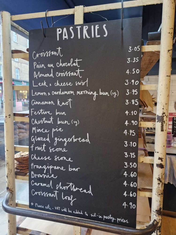 Twelve Triangles Stockbridge inside menu 