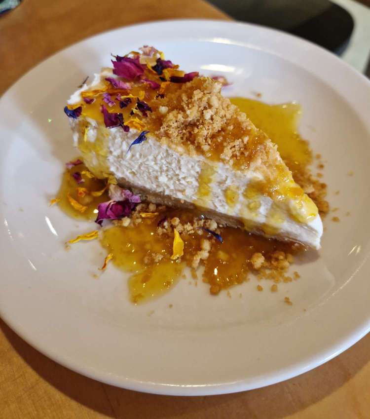 Chin Chin Cheesecake dessert at Chuku’s Nigerian restaurant London