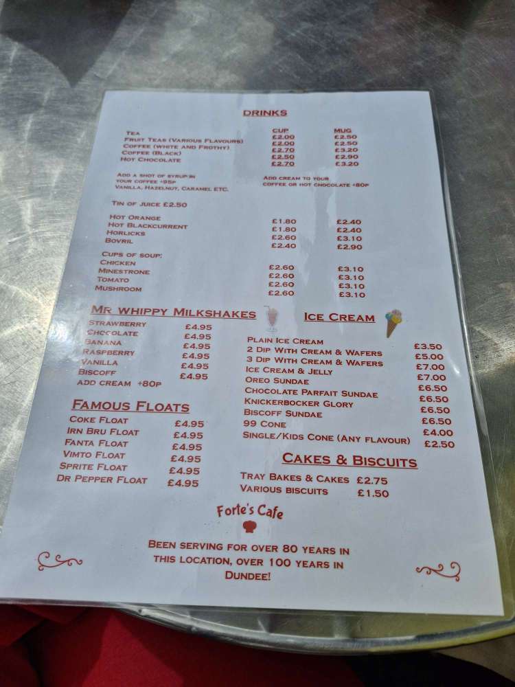 Forte Café Dundee Review: Fried Breakfast and Ice Cream Floats
