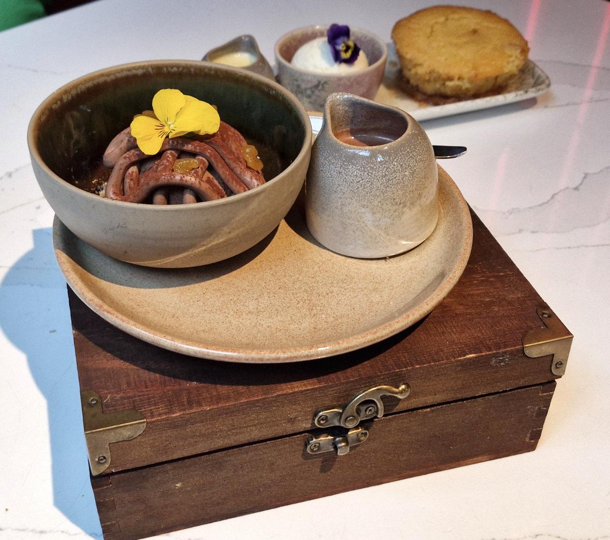 el santo glasgow chocolate cigar dessert 1