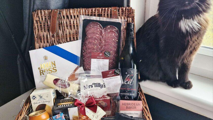 frankie and Scottish hampers