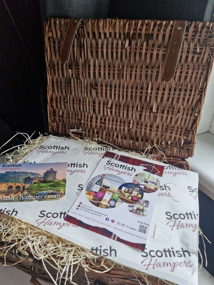 Scottish Hampers packaging in hamper 