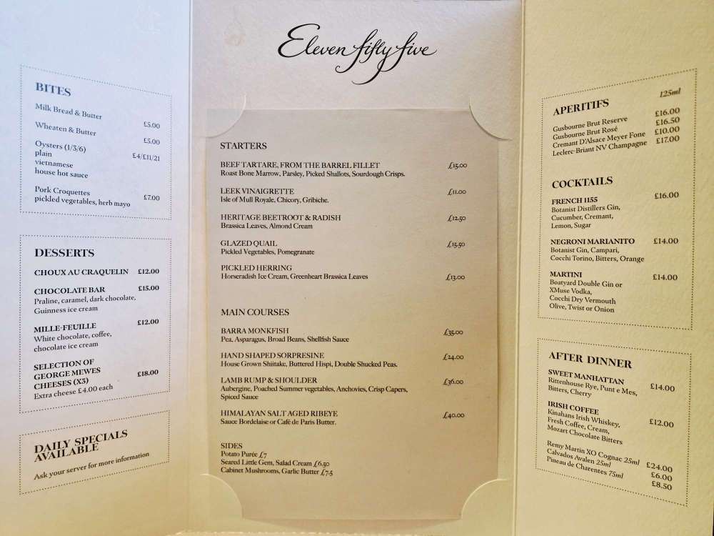 Bistro Eleven Fifty Five Finnieston Review | Glasgow Restaurant Guide