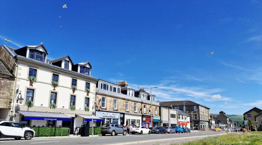 outside Riva Boutique Hotel Helensburgh Review – Stylish Seafront Stay Near Loch Lomond