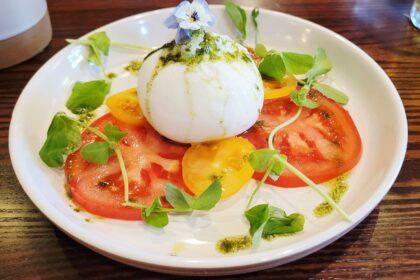 Santé Restaurant Helensburgh Review burrata tomato salad