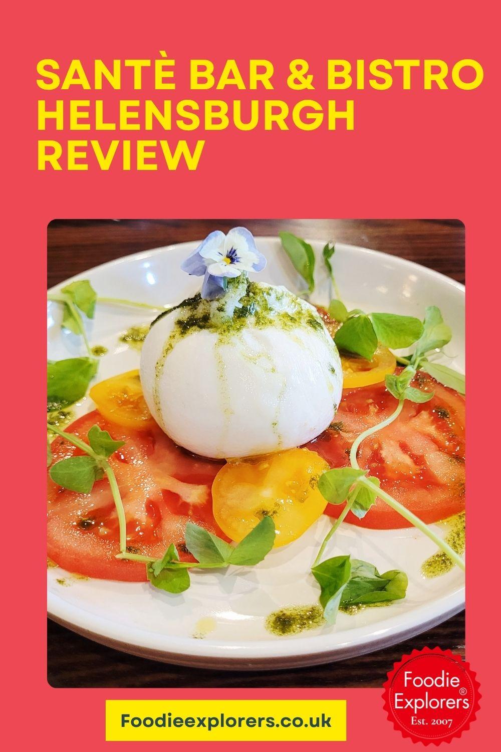 Pinterest Pin Santé Bar and Bistro helensburgh