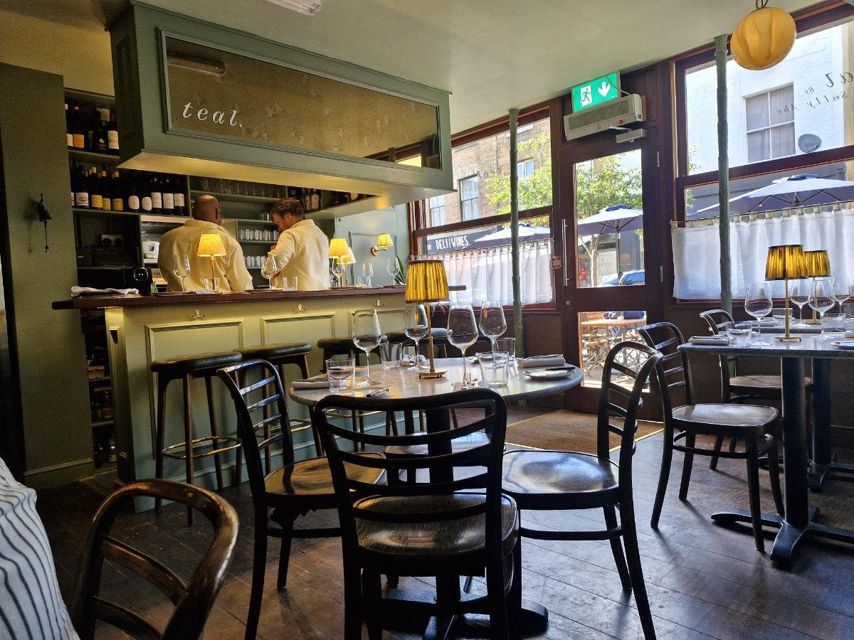 Teal by Sally Abé Review Inside Restaurant