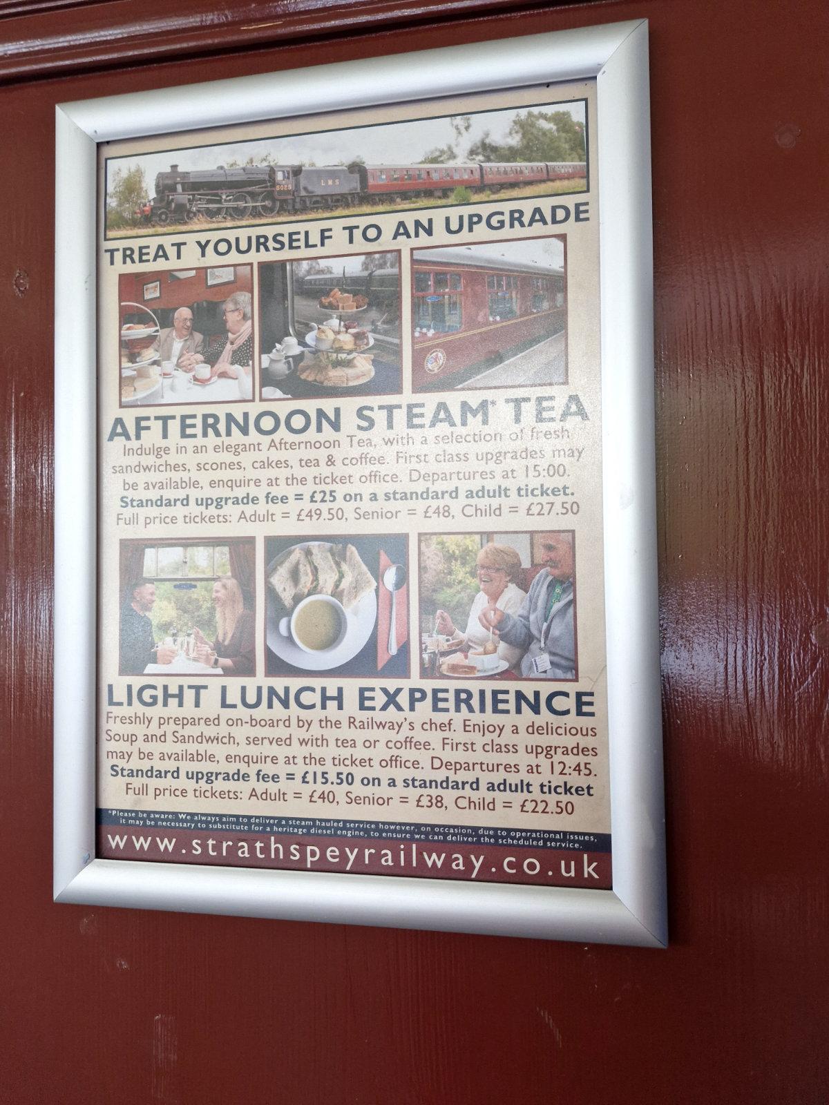 afternoon teaaviemore railway station strathspey railway