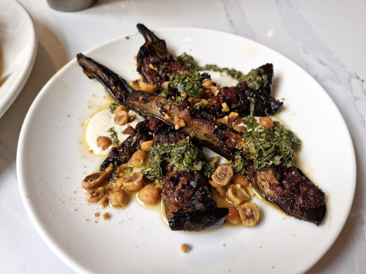 whirlybird edinburgh grilled aubergine