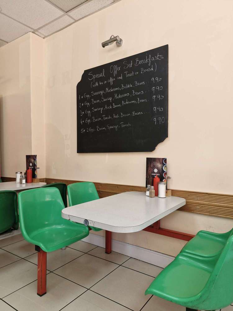 Euro Cafe menu board