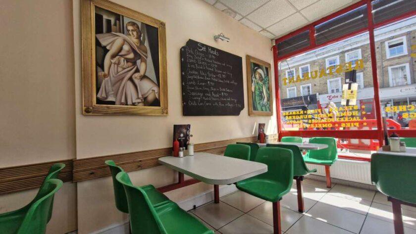 inside Cafe Euro Holloway Road