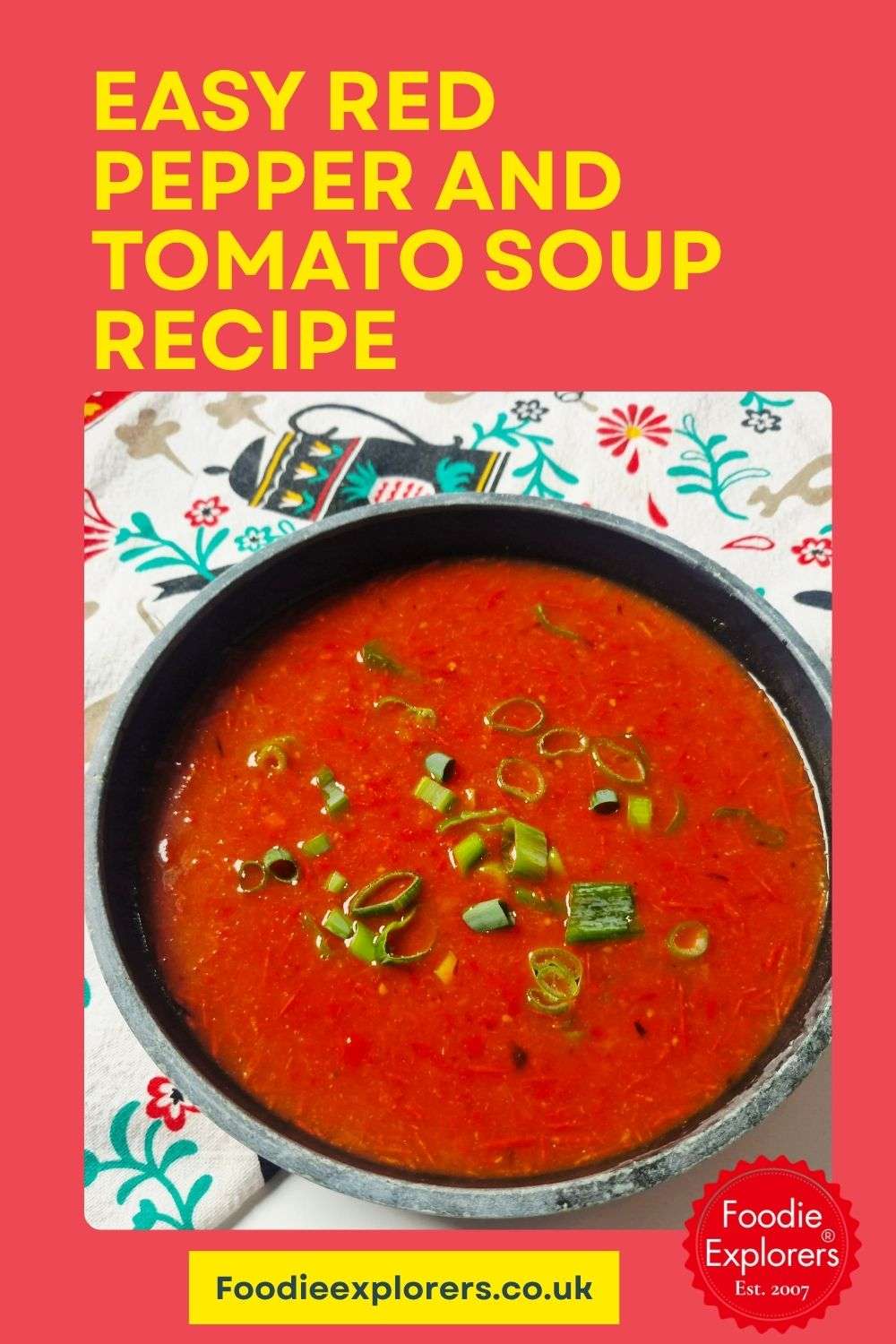 Easy Roasted Red Pepper and Tomato Soup