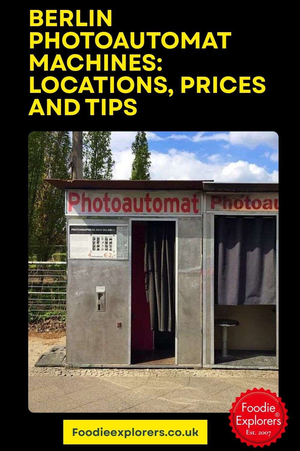 Berlin Photoautomat Machines: Locations, Prices and Tips