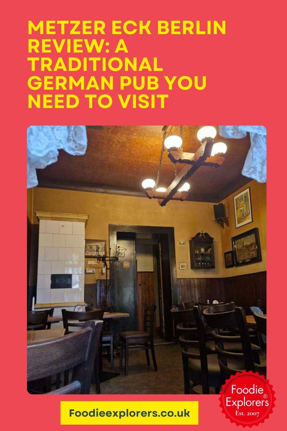 Metzer Eck Berlin Review: A Traditional German Pub You Need to Visit