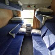Shared couchette on the European Sleeper