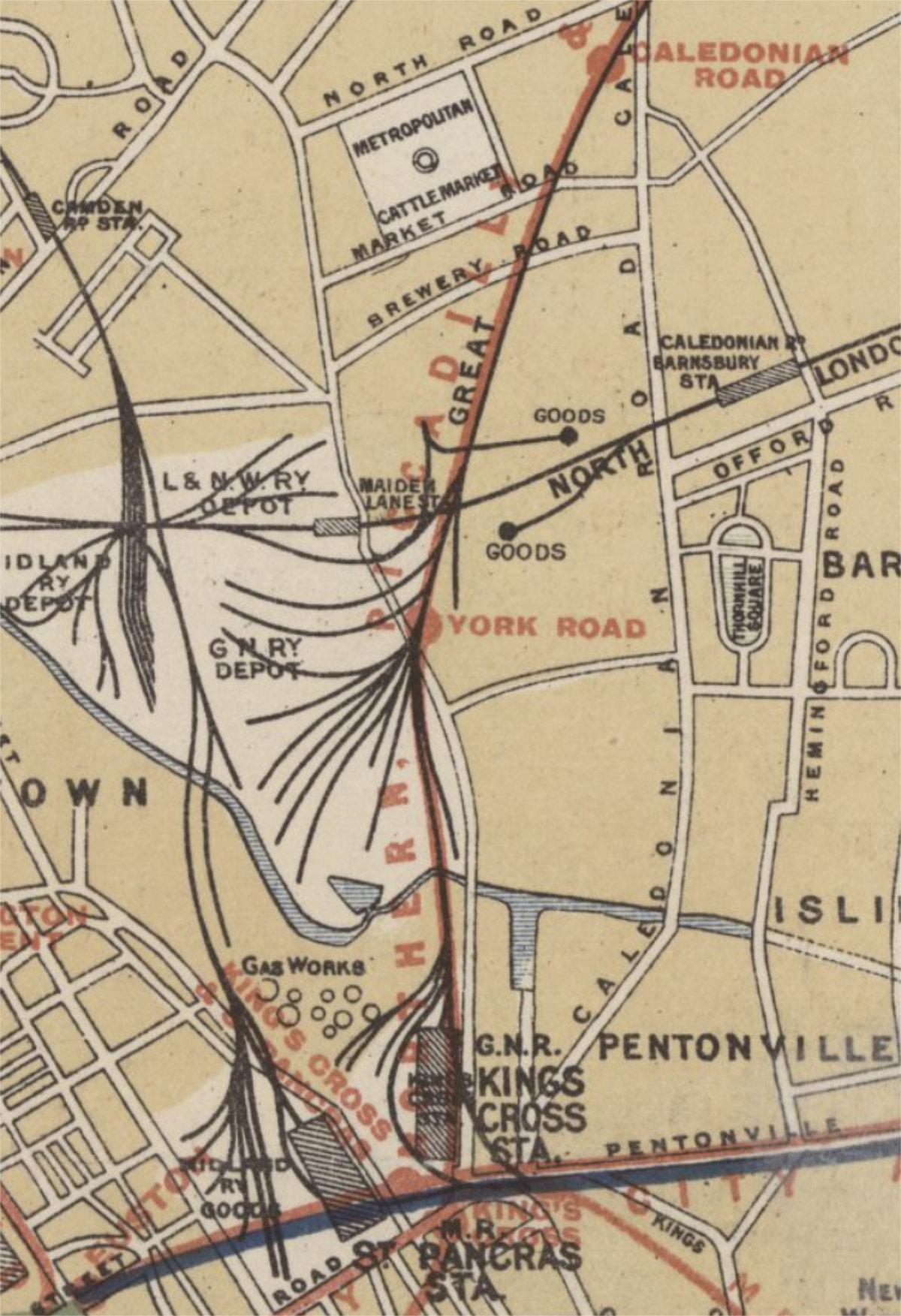 york road station map