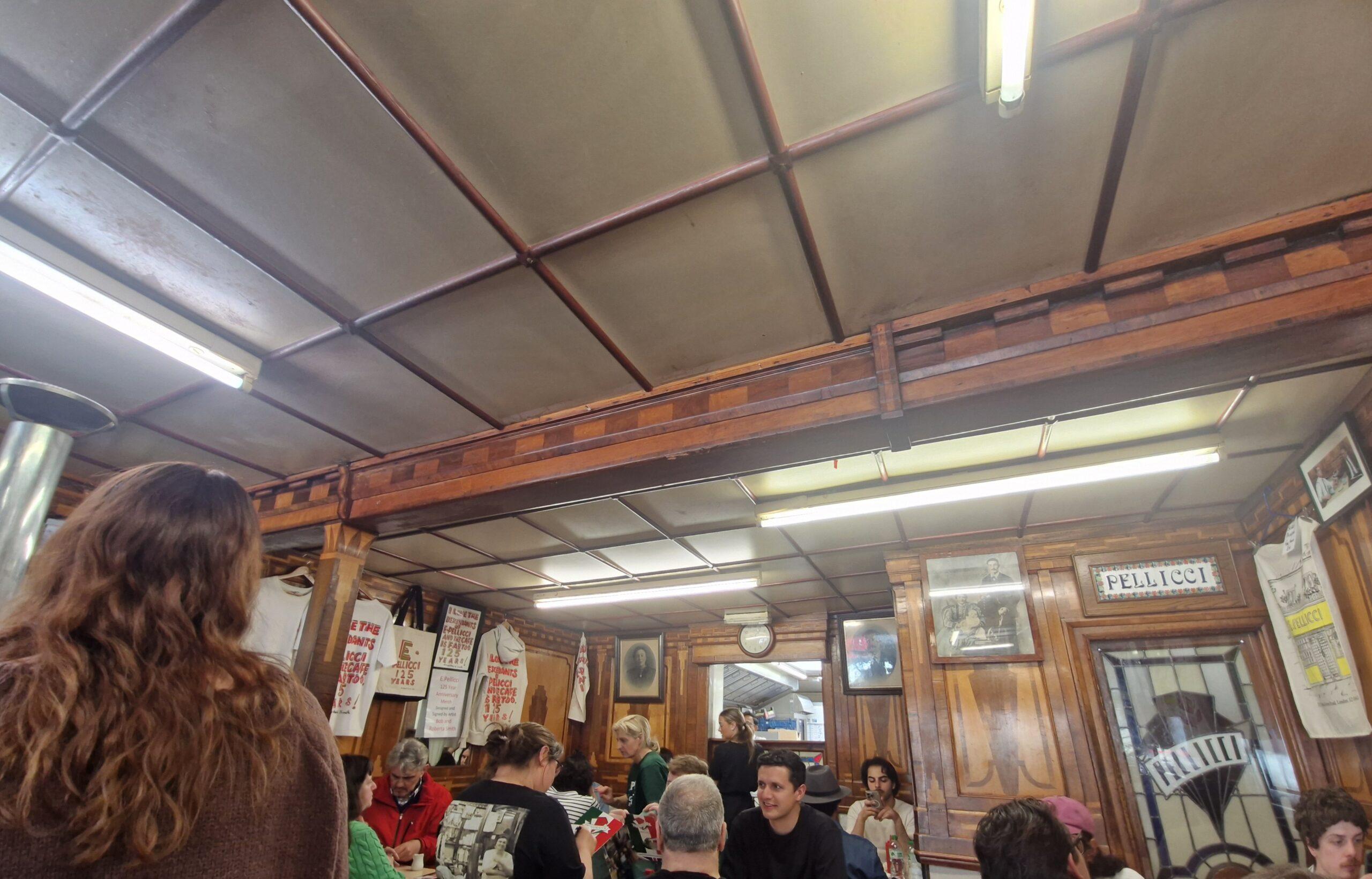 Historic E Pellicci café on Bethnal Green Road