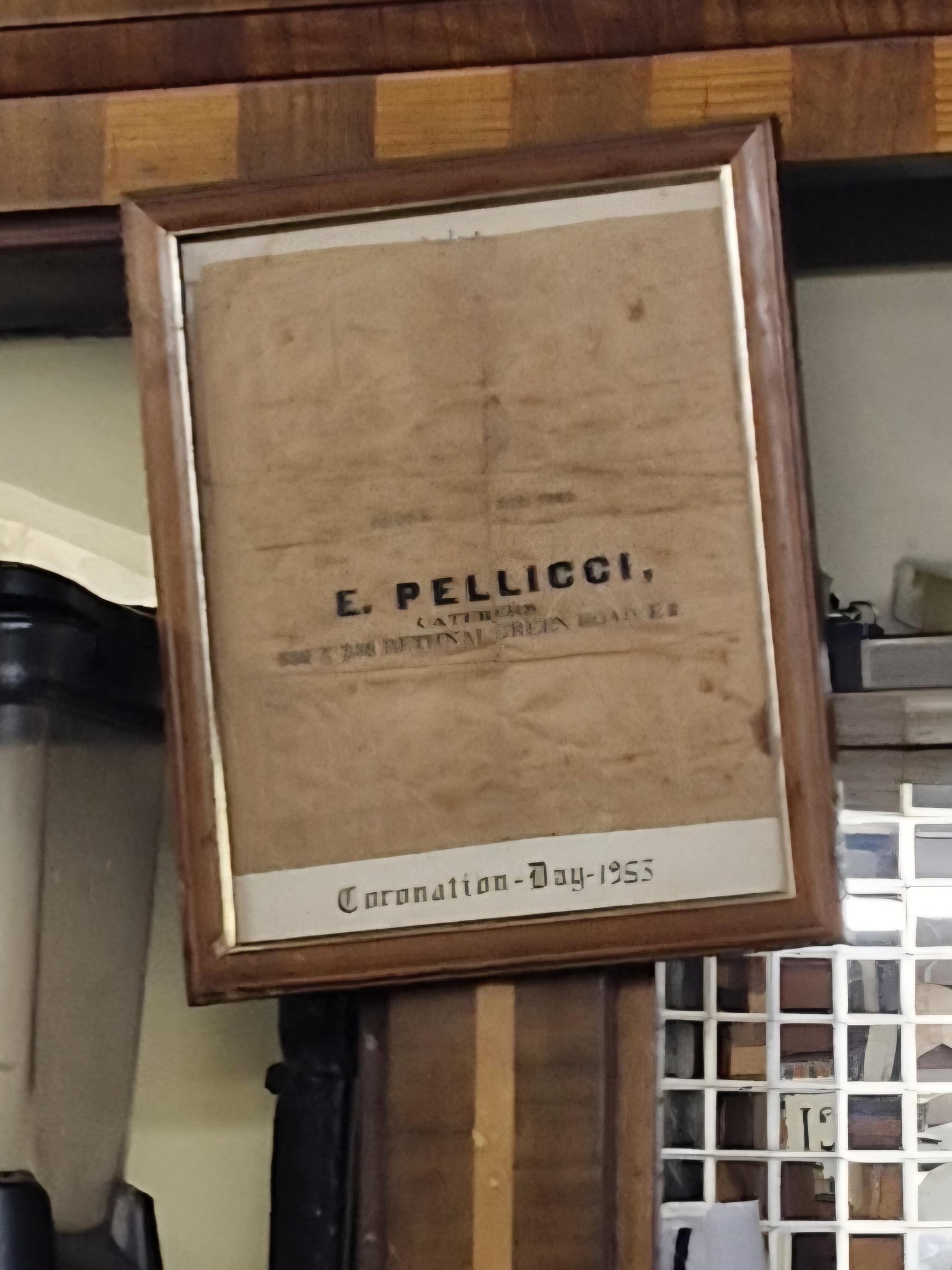 Interior of E Pellicci café in East London