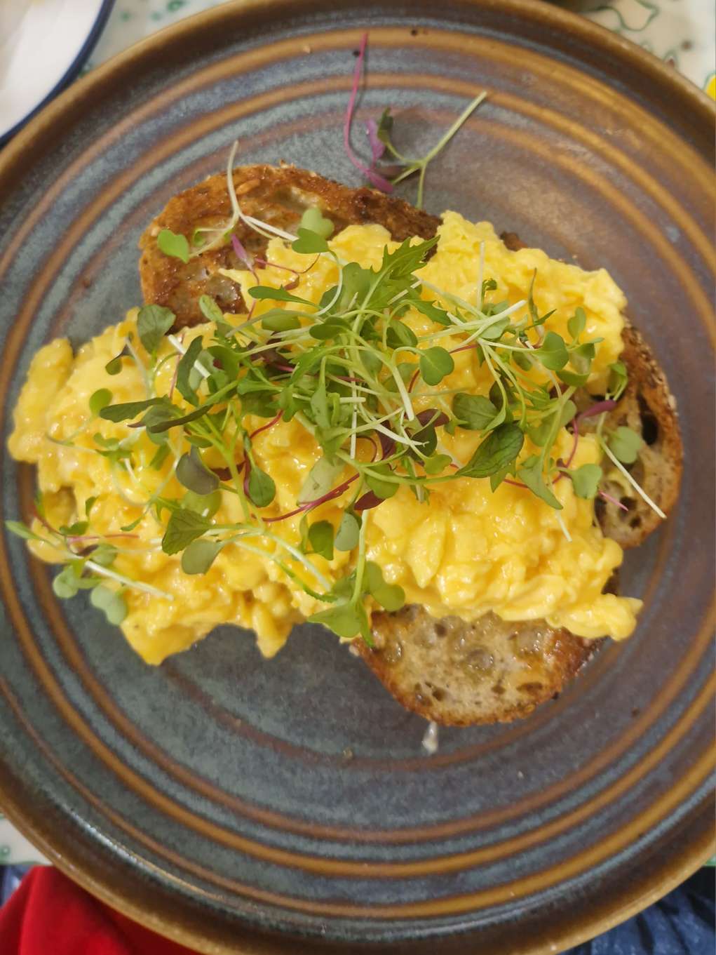 Bramble Glasgow Review: Southside Glasgow Brunch scrambled egg on sourdough
