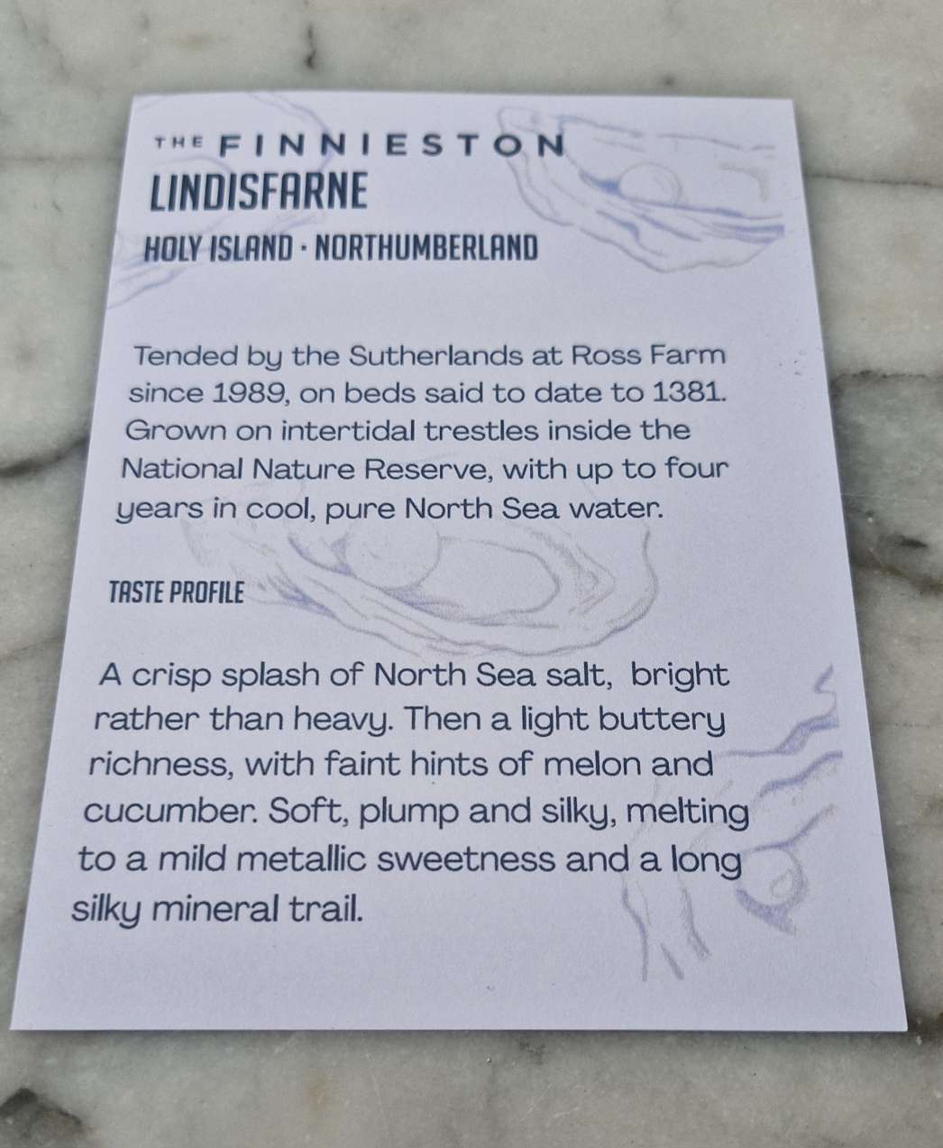 lindisfarne oyster the finnieston