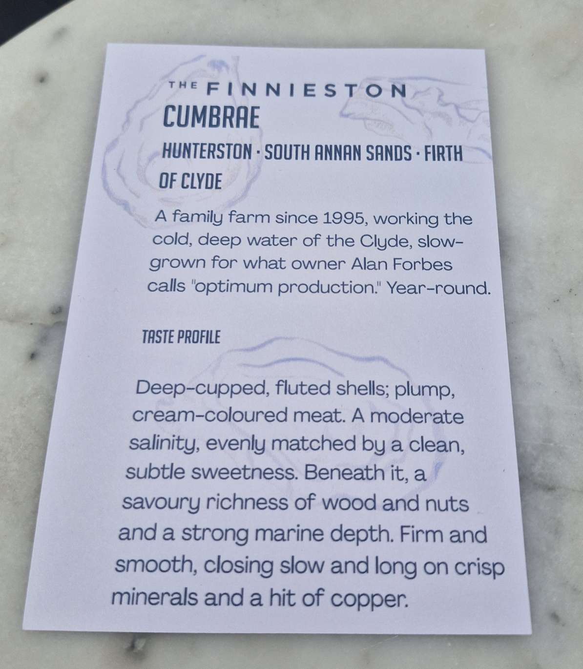 Cumbrae oyster the finnieston
