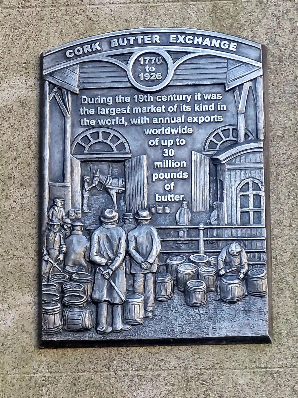 cork butter exchange plaque
