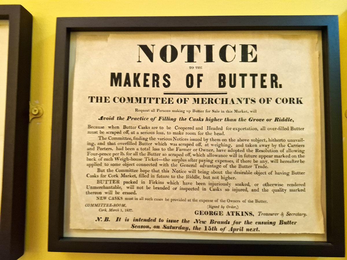 cork butter museum sign 2