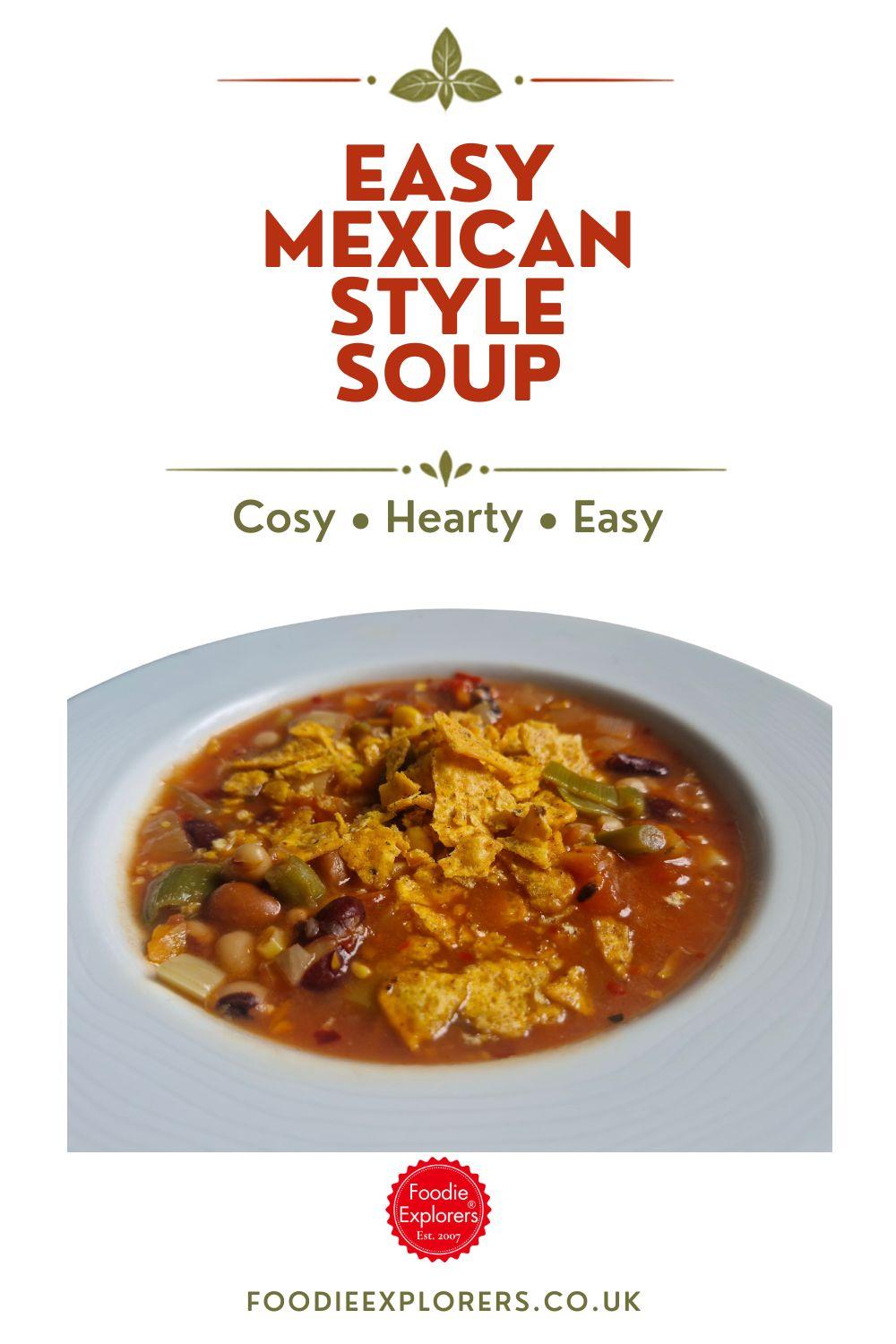Easy Spicy Mexican Bean Soup Recipe